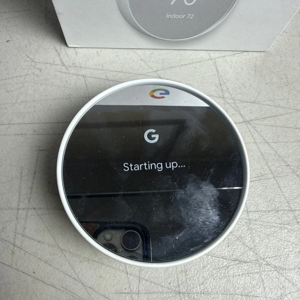 Google Nest Smart Thermostat, Snow - GA01334-CA TESTED